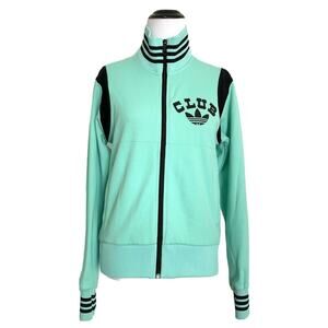 ADIDAS Originals Club Track Jacket Mint Green RARE Zip Up Athleisure Designer M